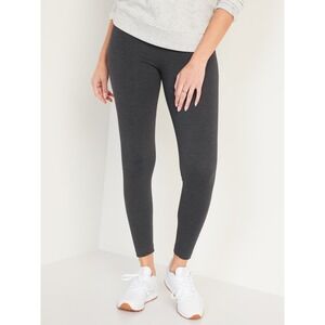 Old Navy Womens High Rise Leggings Size Large Dark Gray Medium NWT Active Lounge
